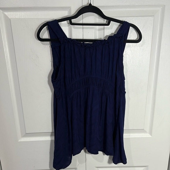 Anthropologie Maeve Navy Sleeveless Top - Picture 8 of 8